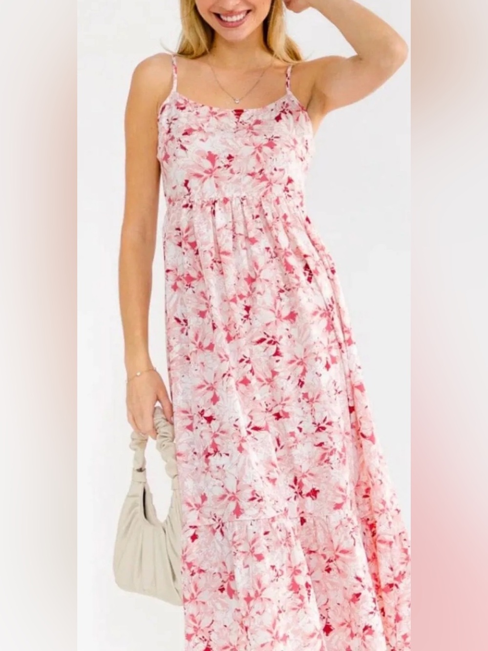 Hayden Pink Floral Maxi Dress